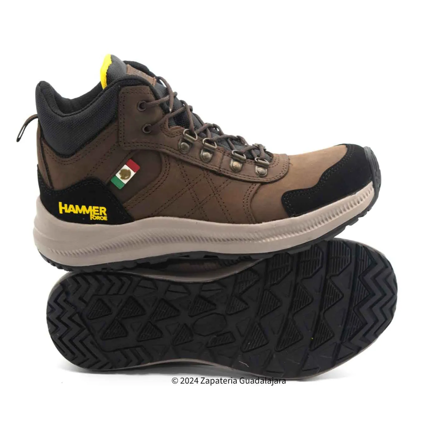 Work Boot Warehouse HM-502 WOMEN CHOCOLATE LEATHER WORK SHOES