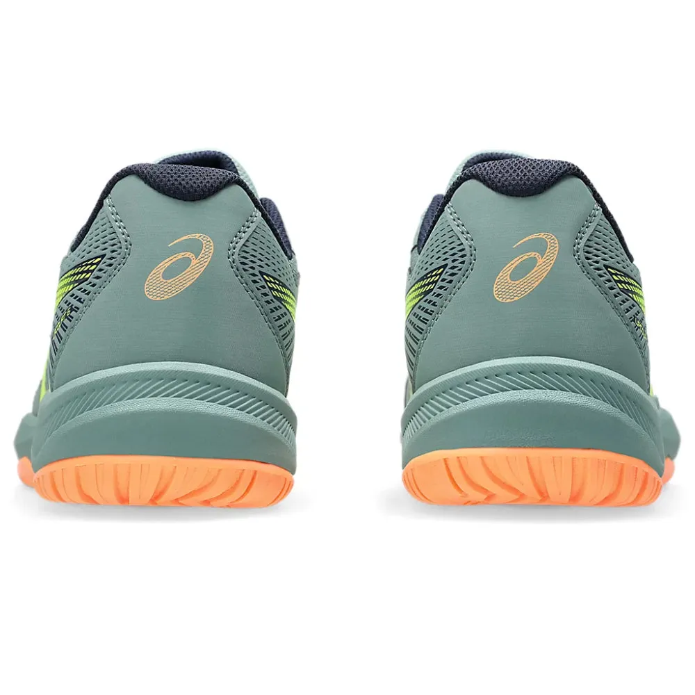 ASICS Men's Upcourt 6 Badminton Shoe (Celadon/Safety Yellow) Asics Running Shoes