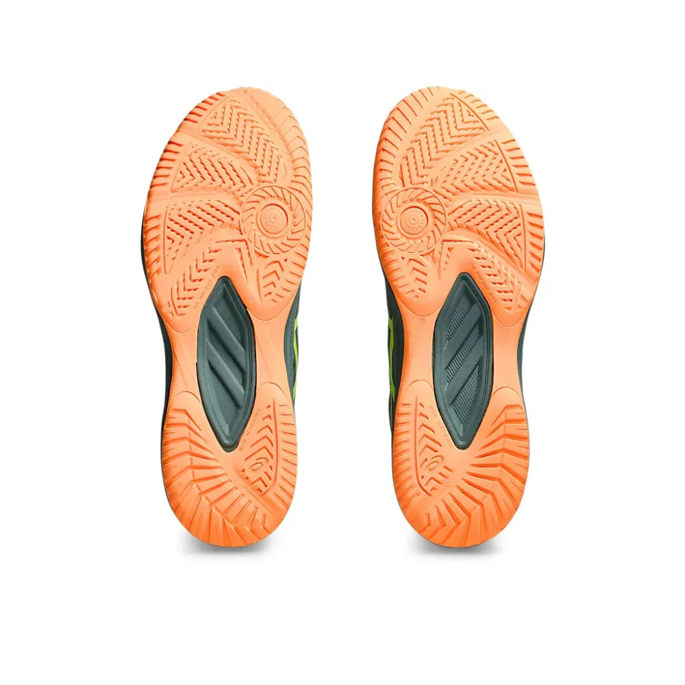 ASICS Men's Upcourt 6 Badminton Shoe (Celadon/Safety Yellow) Djokovic Asics Tennis Shoes