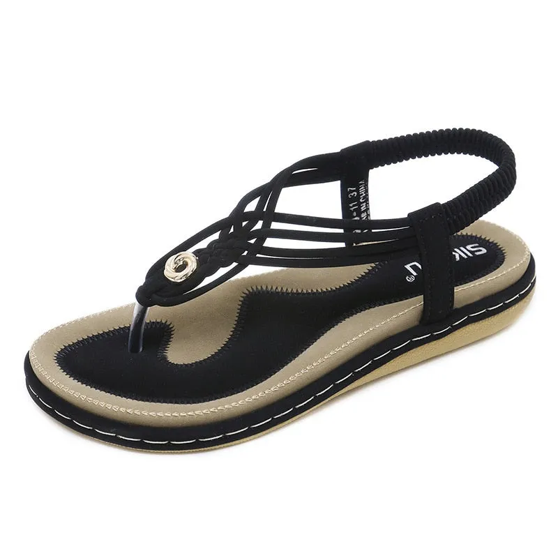 Island Surf Flip Flops Purpdrank - Women Shoes Comfort Sandals Summer Flip Flops High Quality Flat Sandals Gladiator Sandalias Mujer Black Size 36-42