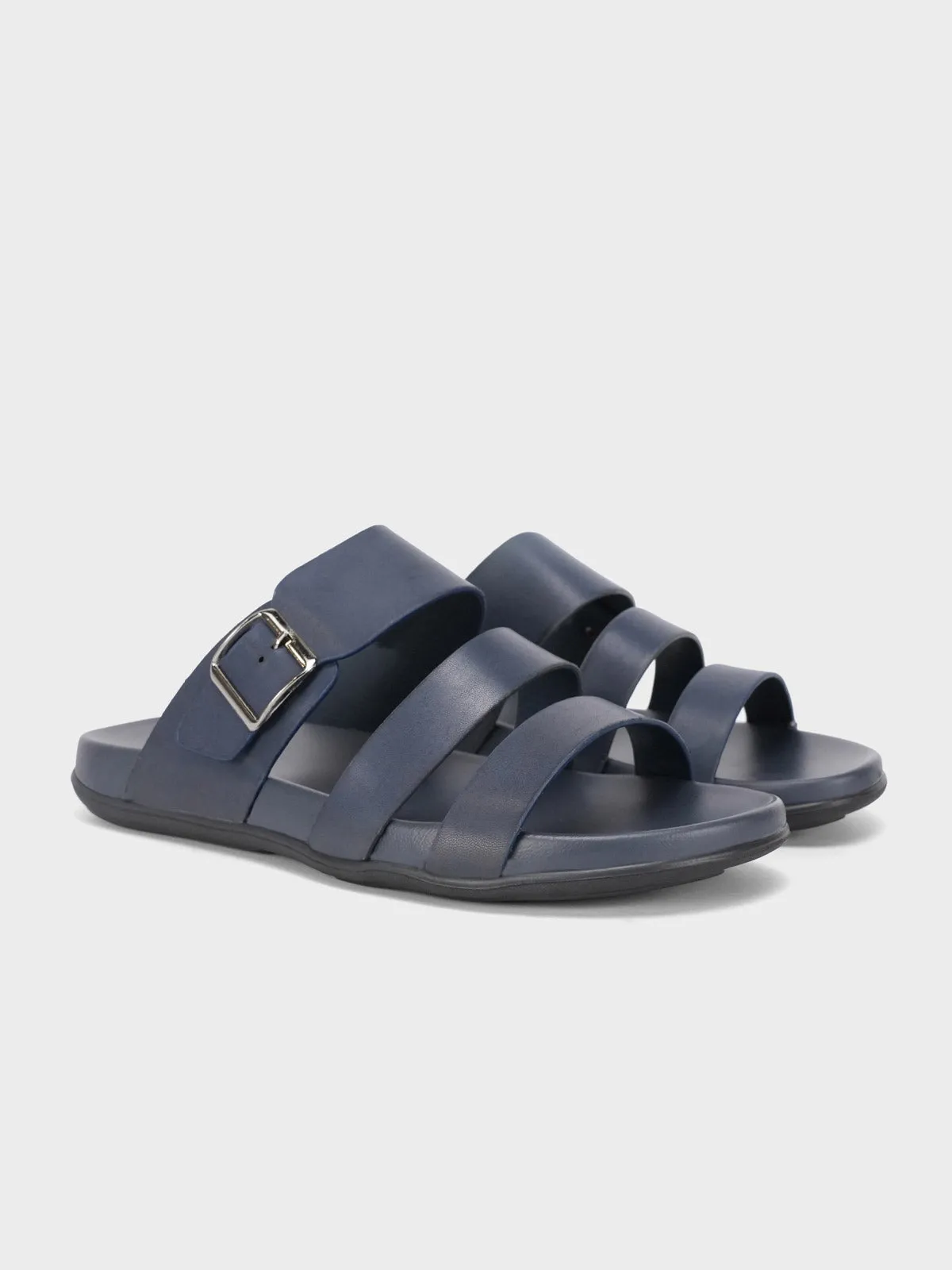 Bath And Body Slippers Mens "PAVLOS" Adorned Strappy Slippers