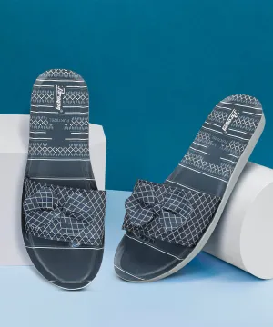 Paragon PUK7025L Women's Blue-Grey Sliders with Cushioned Sole for Everyday Use Puerto Rican Flip Flops