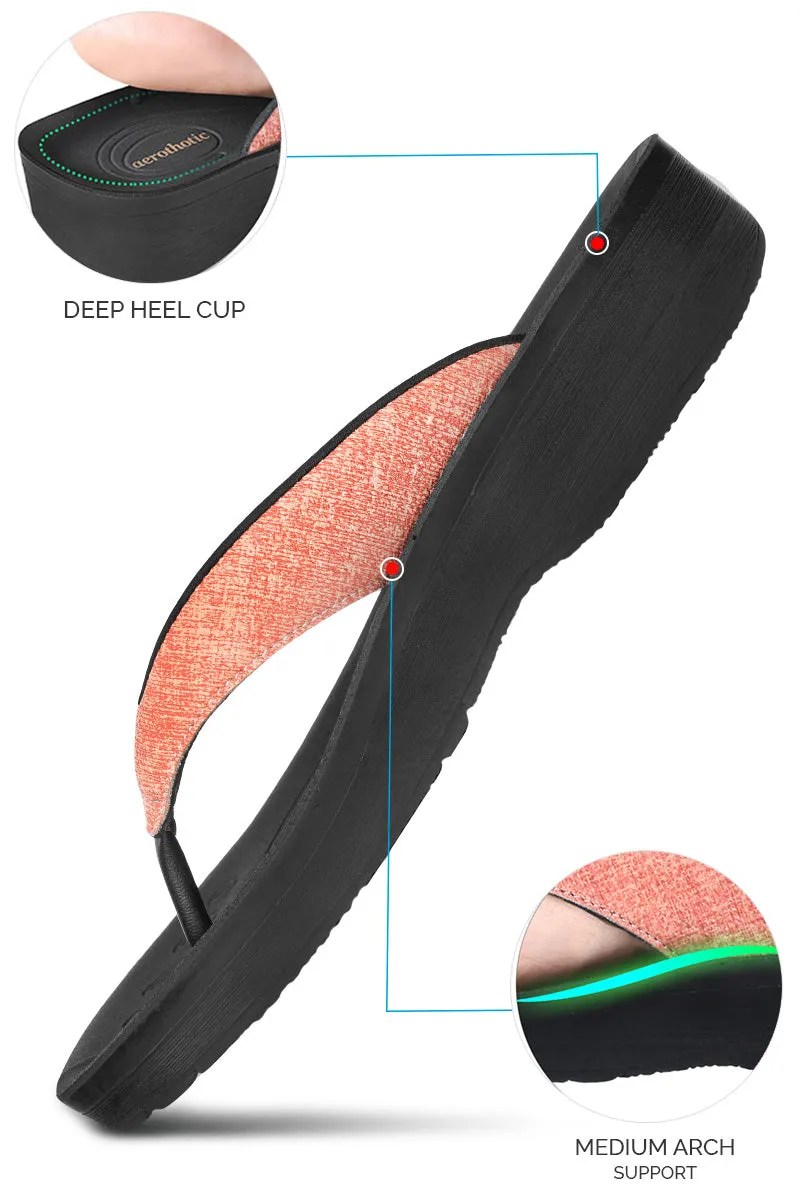 Dog Print Flip Flops Aerothotic - Mellow Vibe Women's Comfortable Flip-Flops Sandal