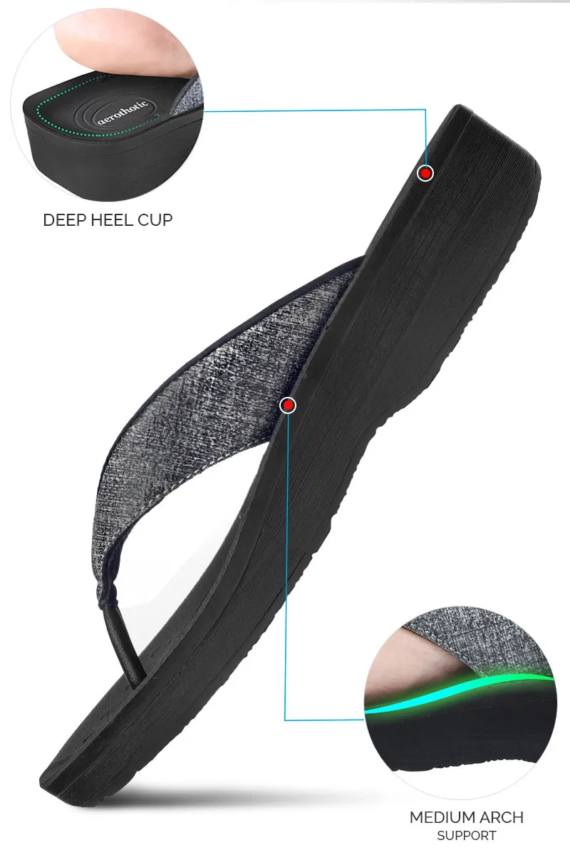 Aerothotic - Mellow Vibe Women's Comfortable Flip-Flops Sandal Pug Flip Flops