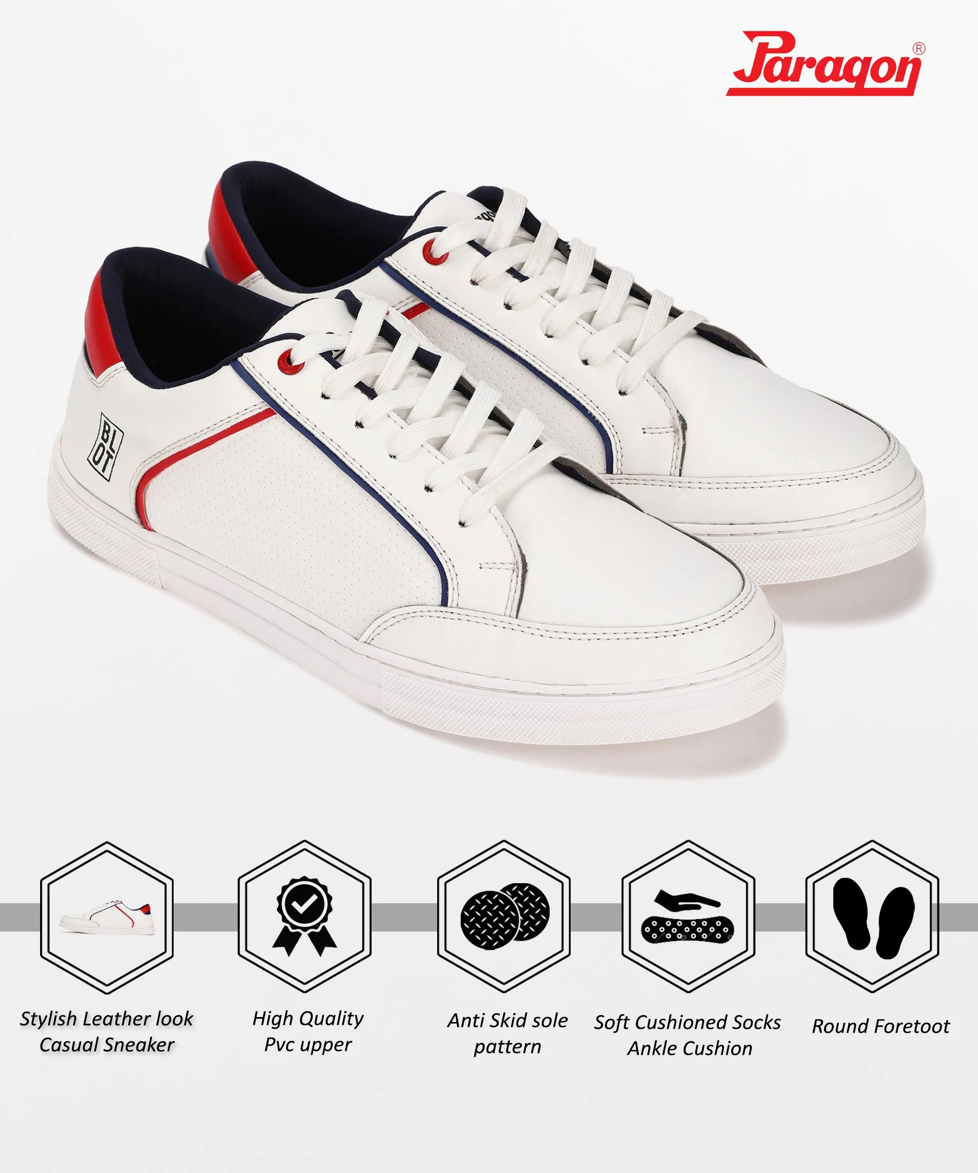 Paragon K1026G Men Walking Shoes | Athletic Shoes with Comfortable Cushioned Sole for Daily Outdoor Use Shoe Charms For Sneakers