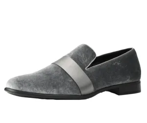 Slingback Loafers Men Dress Shoes-Knight Silver (C)