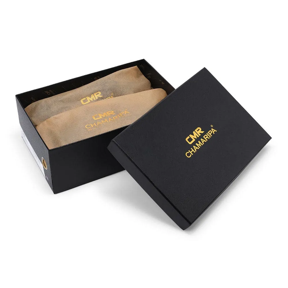 6 CM / 2.36 Inches CMR CHAMARIPA Elevator Shoes - Elevate Your Look with Height-Enhancing Slides for Men - 2.36 Inch Heel Formal Flat Sandals