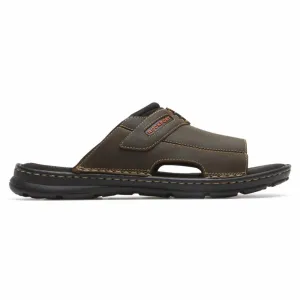 Sandals With A Low Heel Rockport  Men's Darwyn Slide 2 Brown W