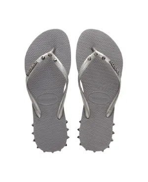 HAVAIANAS SLIM ROCKY - STEEL GREY Flip Flops Rubbing Between Toes