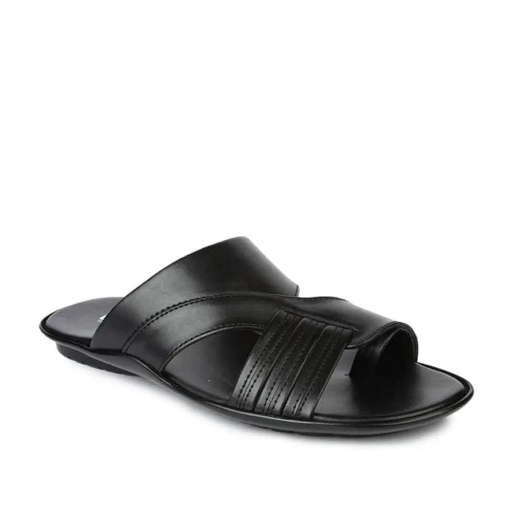 Slippers With An Arch Coolers Black Casual Slipper For Men COOL99-81 By Liberty