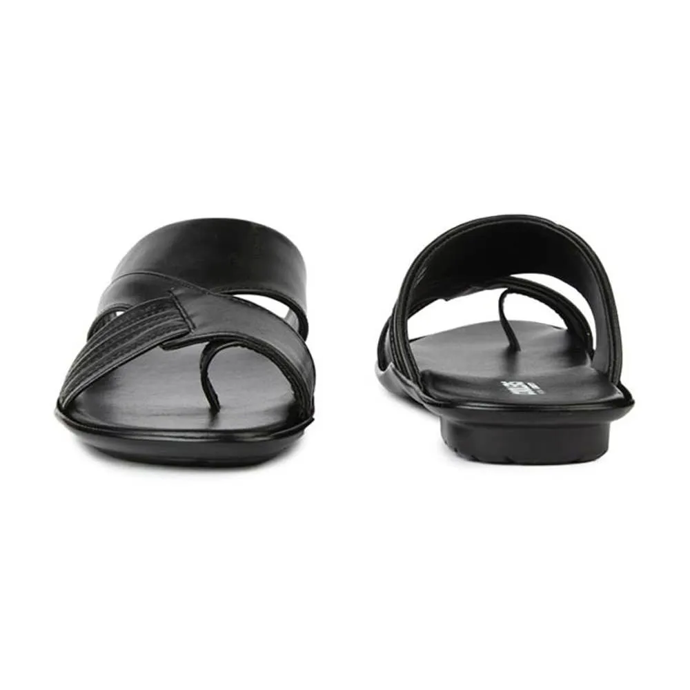 Burger Slippers Coolers Black Casual Slipper For Men COOL99-81 By Liberty