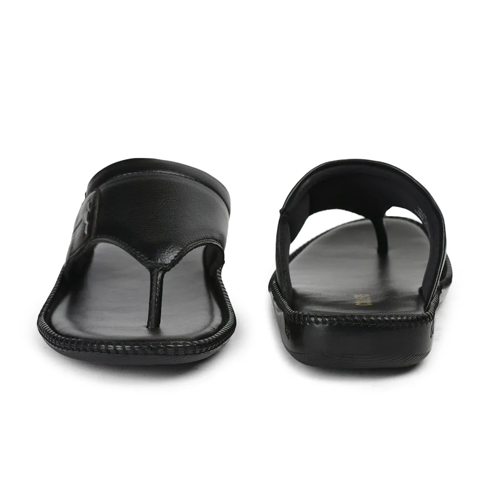 Coolers By Liberty Men VCL-26 Black Casual Slipper Rancourt Slippers