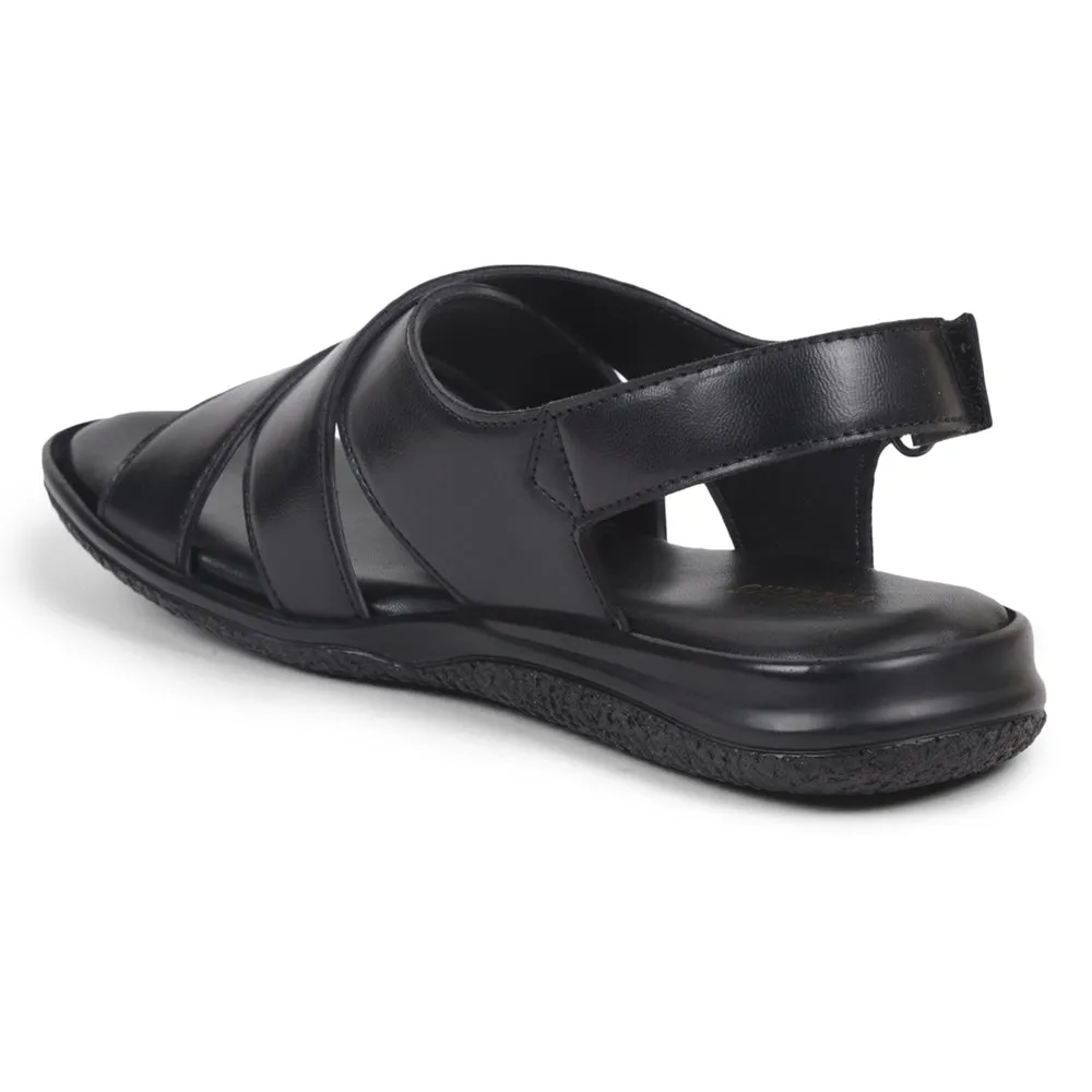 Waterproof Slippers Coolers By Liberty Men VCL-35 Black Formal Sandal