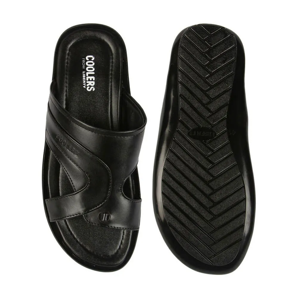 Slippers That Massage Feet Coolers Casual (Black) Slippers For Men COOL99-12 By Liberty