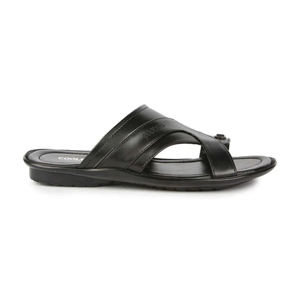Coolers Casual (Black) Slippers For Men COOL99-12 By Liberty Polygonatum Ruby Slippers