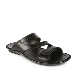 Puffy Slides Coolers Casual (Black) Slippers For Men COOL99-13 By Liberty