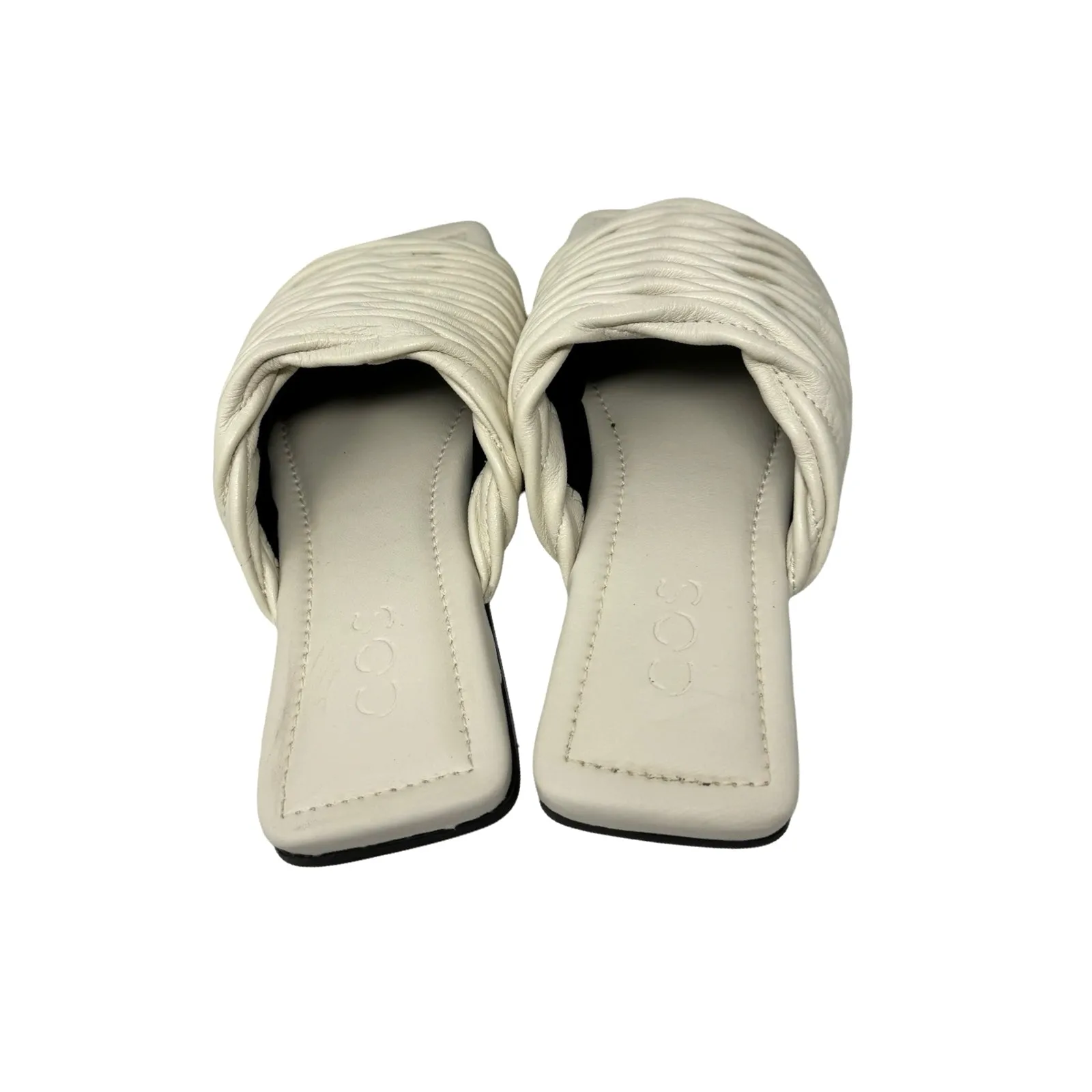 COS Leather Square-Toe Sandals Sandals At Rei