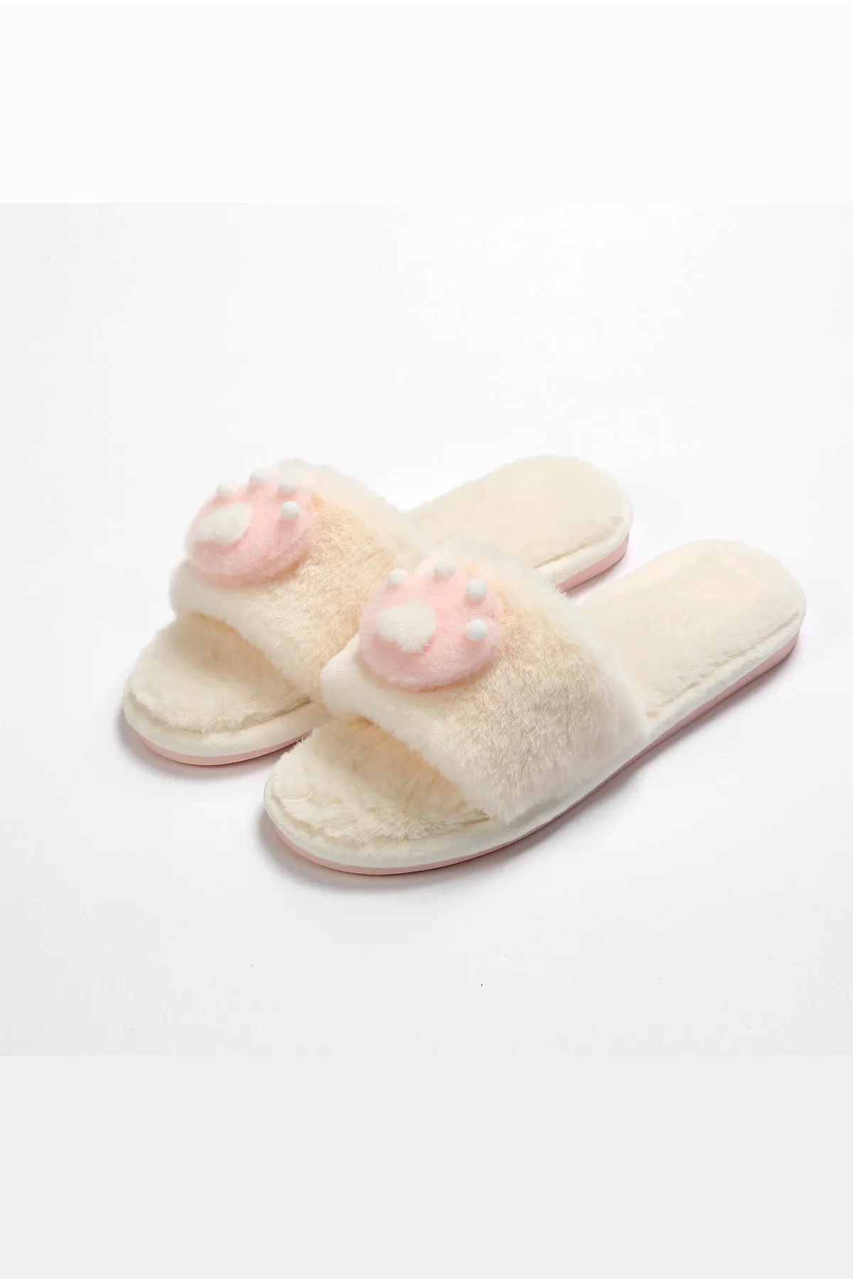 Tennis Shoe Slides Lykke Home | White Paw Slippers