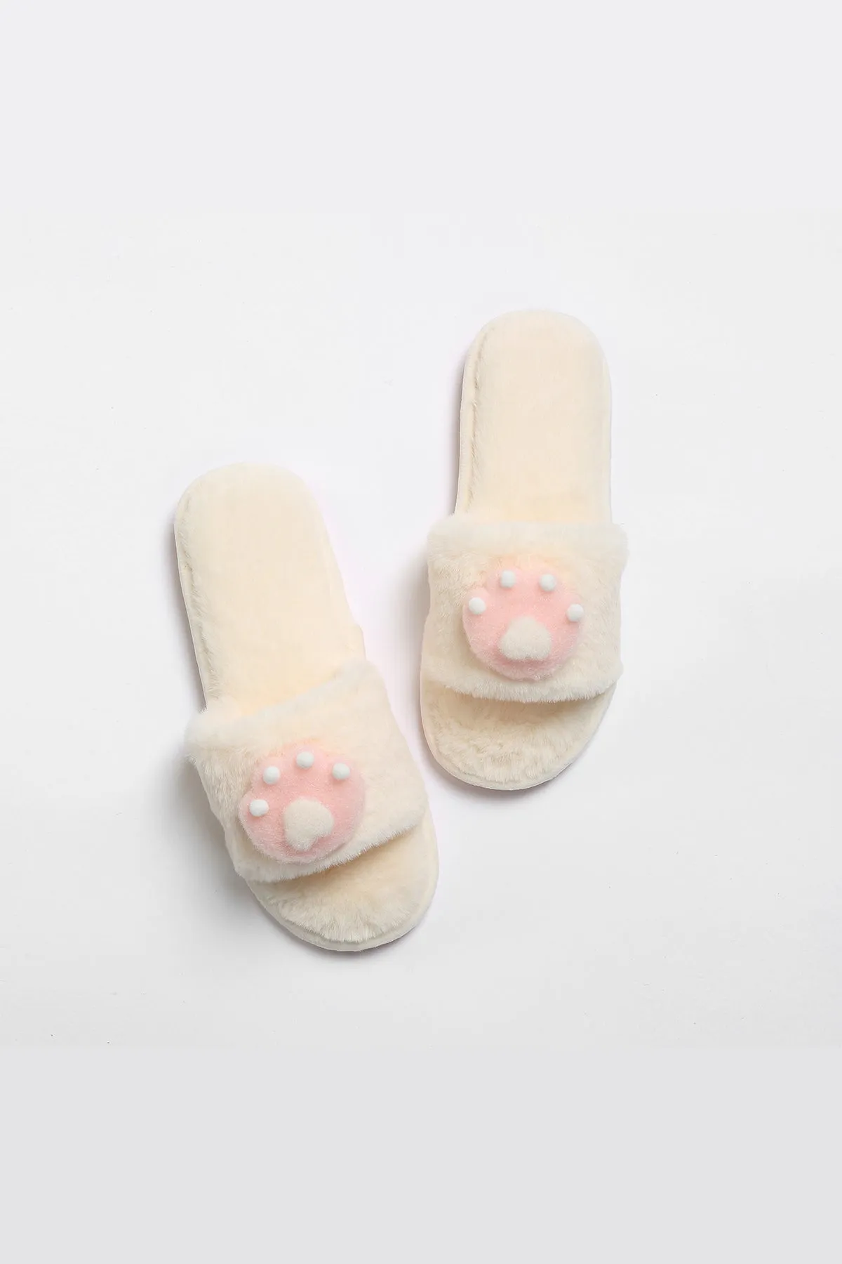 Chic Slippers Lykke Home | White Paw Slippers