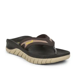 Leap7x By Liberty Men EVERLAST-2 Brown Casual Flip-Flop Slippers With Support