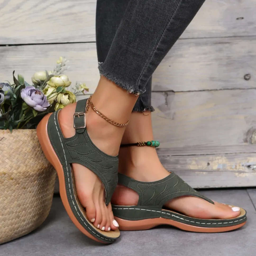 Flip Flops For Indoors Uniqcloud Arch Support Wide Toe Box Clip Toe Sandals