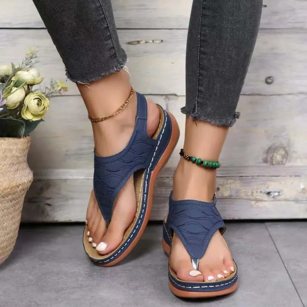 Uniqcloud Arch Support Wide Toe Box Clip Toe Sandals Flip Flops Infant