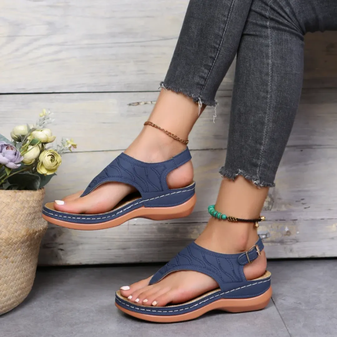 Comfortable Flip Flops For Flat Feet Uniqcloud Arch Support Wide Toe Box Clip Toe Sandals