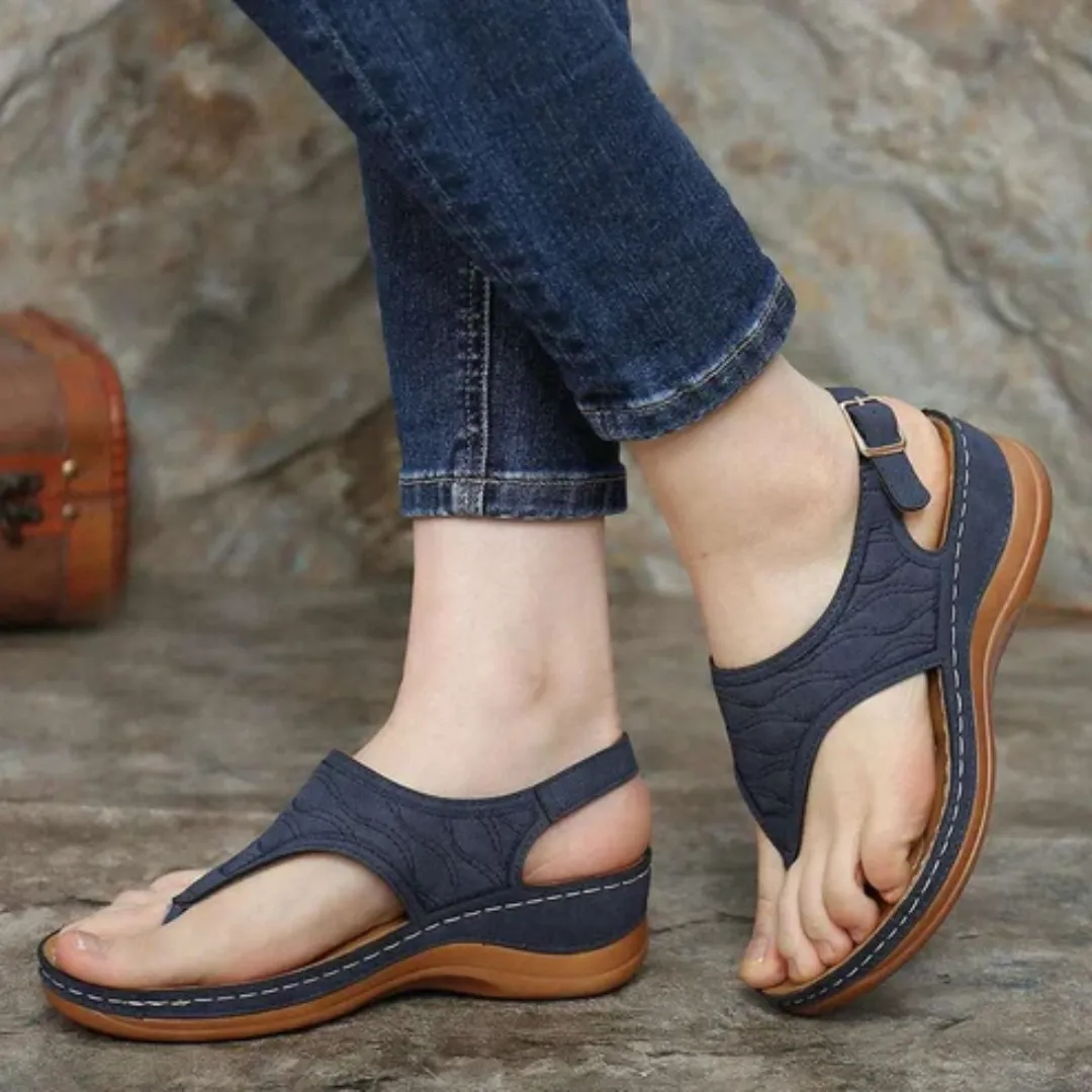 Raffia Flip Flops Uniqcloud Arch Support Wide Toe Box Clip Toe Sandals