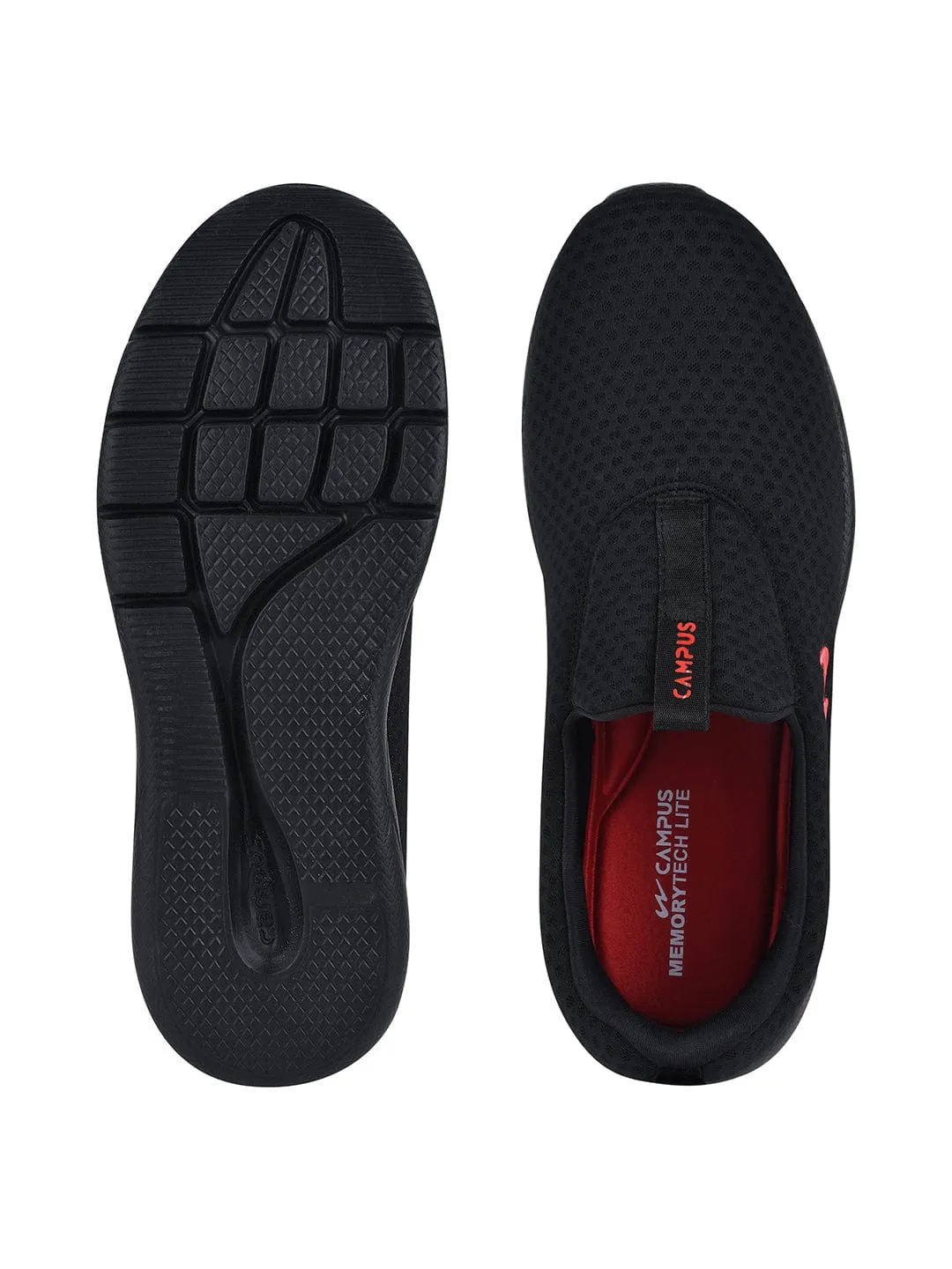 CROMP Black Men's Running Shoes Pursuit Explore Running Shoes