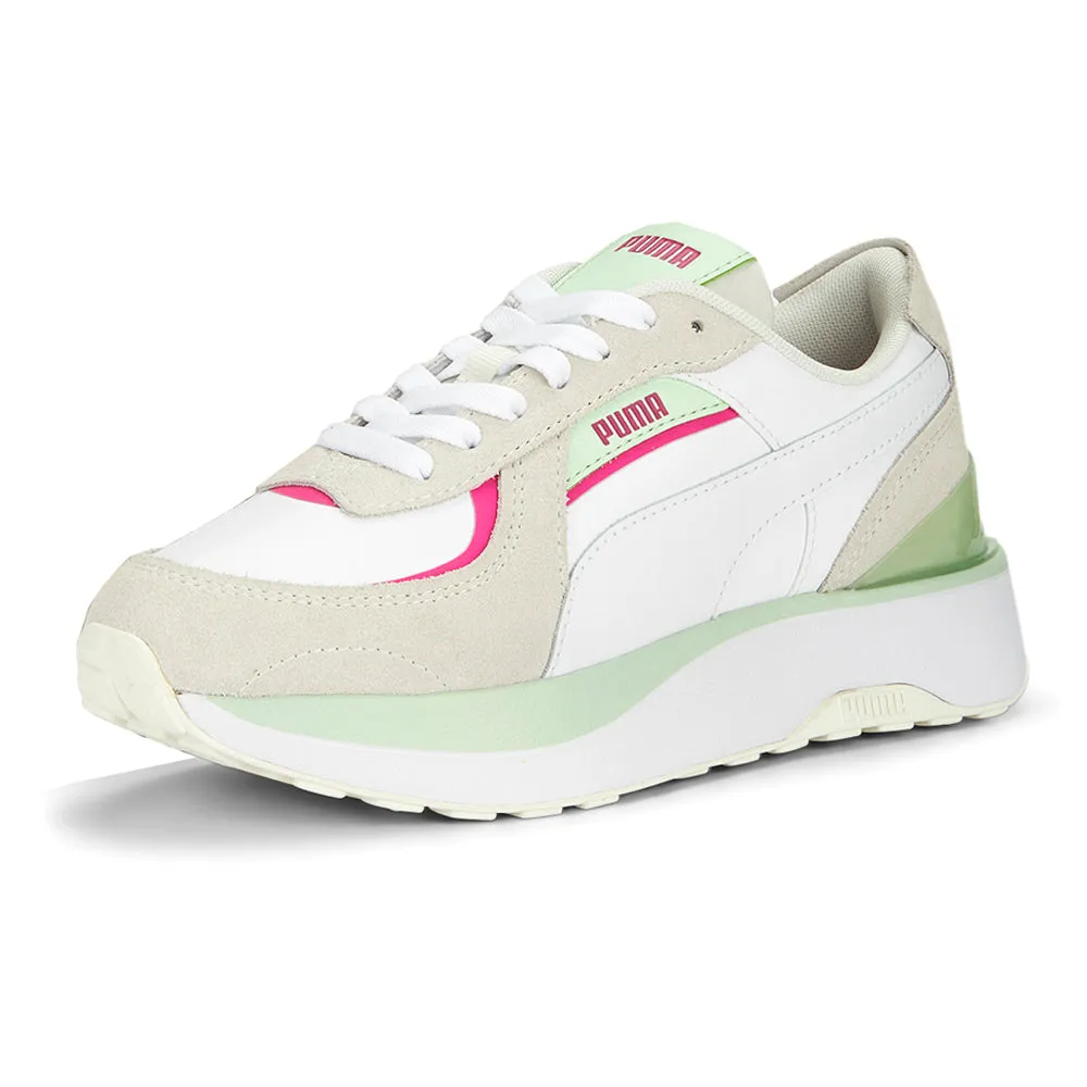 Puma Mesh Running Shoes Cruise Rider Nu Brighter Days Lace Up Sneakers