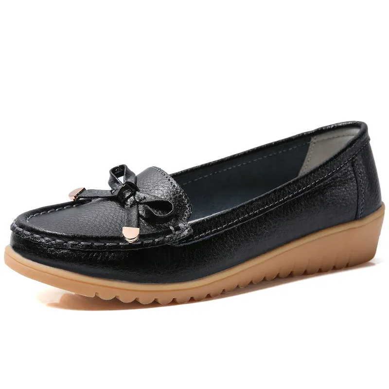 Emme Parsons Danielle Loafers Flats Women Shoes Genuine Leather Ballet Shoes Woman Flats Loafers Moccasins Breathbale Ladies Shoes