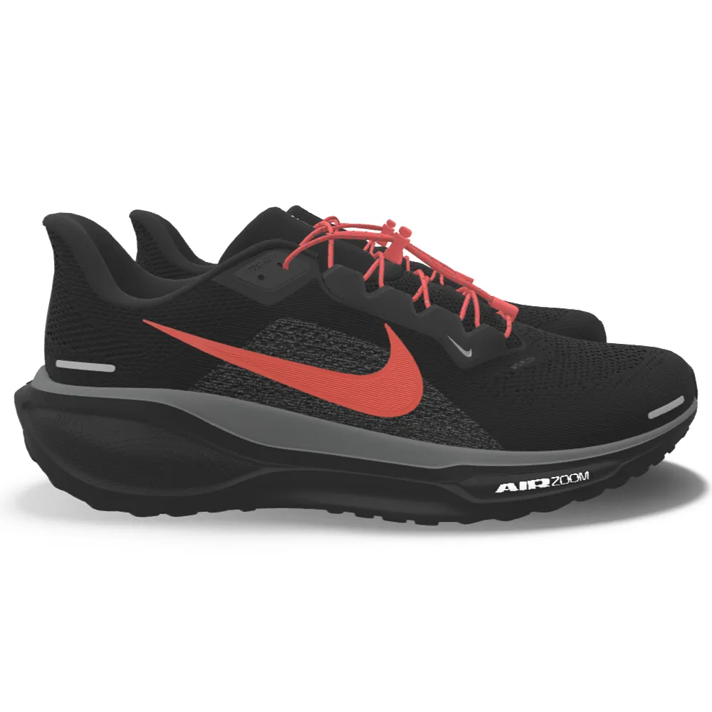 $215 NEW Mens NIKE Air Zoom Pegasus 41 Custom Black Orange Athletic Shoes Novak Djokovic Asics Shoes 2023