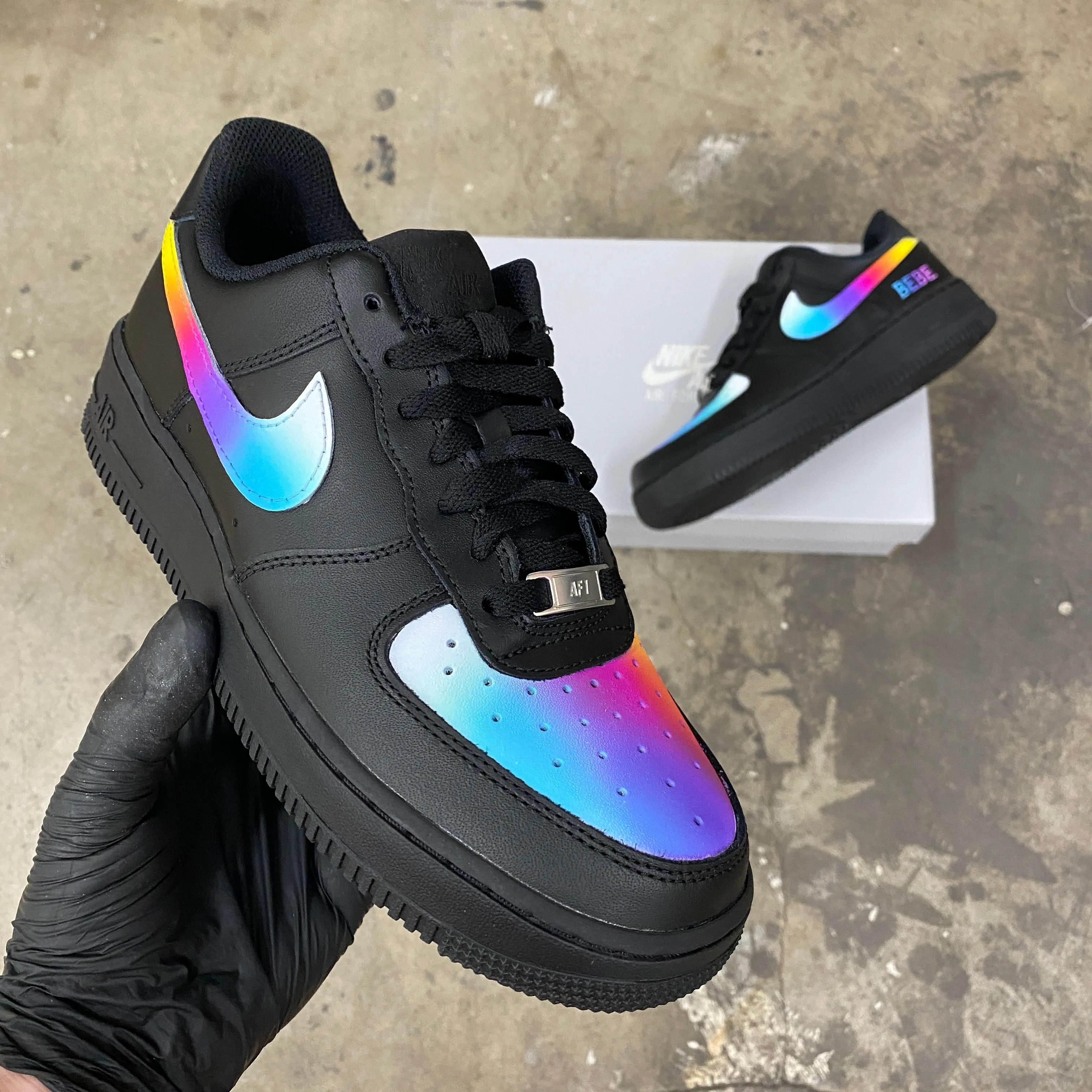 Custom Painted Nike Air Force 1 Sinful Colors - Available to Public For Limited Time Asics Solution Speed Ff 3 Tennis Shoes Reviews