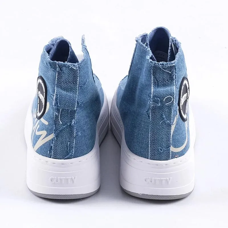 Cutty Tampa Sneakers - Denim White Gym Sneakers