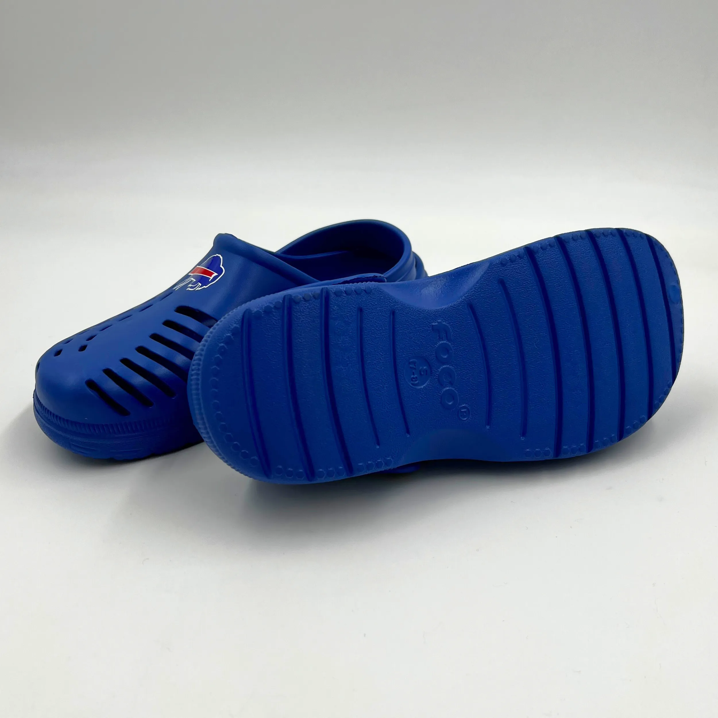 Men's Buffalo Bills Royal Clog With Strap Classy Sandals
