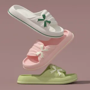 Chicmy Summer Slippers Fpr Women Leisure Shoes Thick Platform Shoes Non-Slip Soft Sole Indoor Home Bathroom Floor Shoes Flat Flip Flops Slippers At Aldi