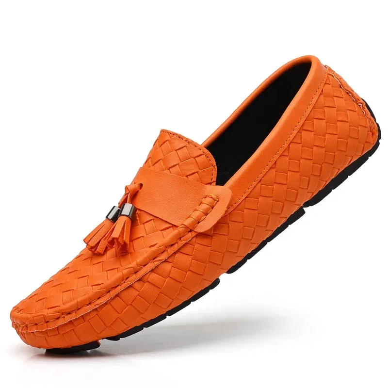 Florsheim Loafers Designer Leather Casual Shoes for Men High Quality Fashion Comfortable Man's Loafers Flats Driving Shoes