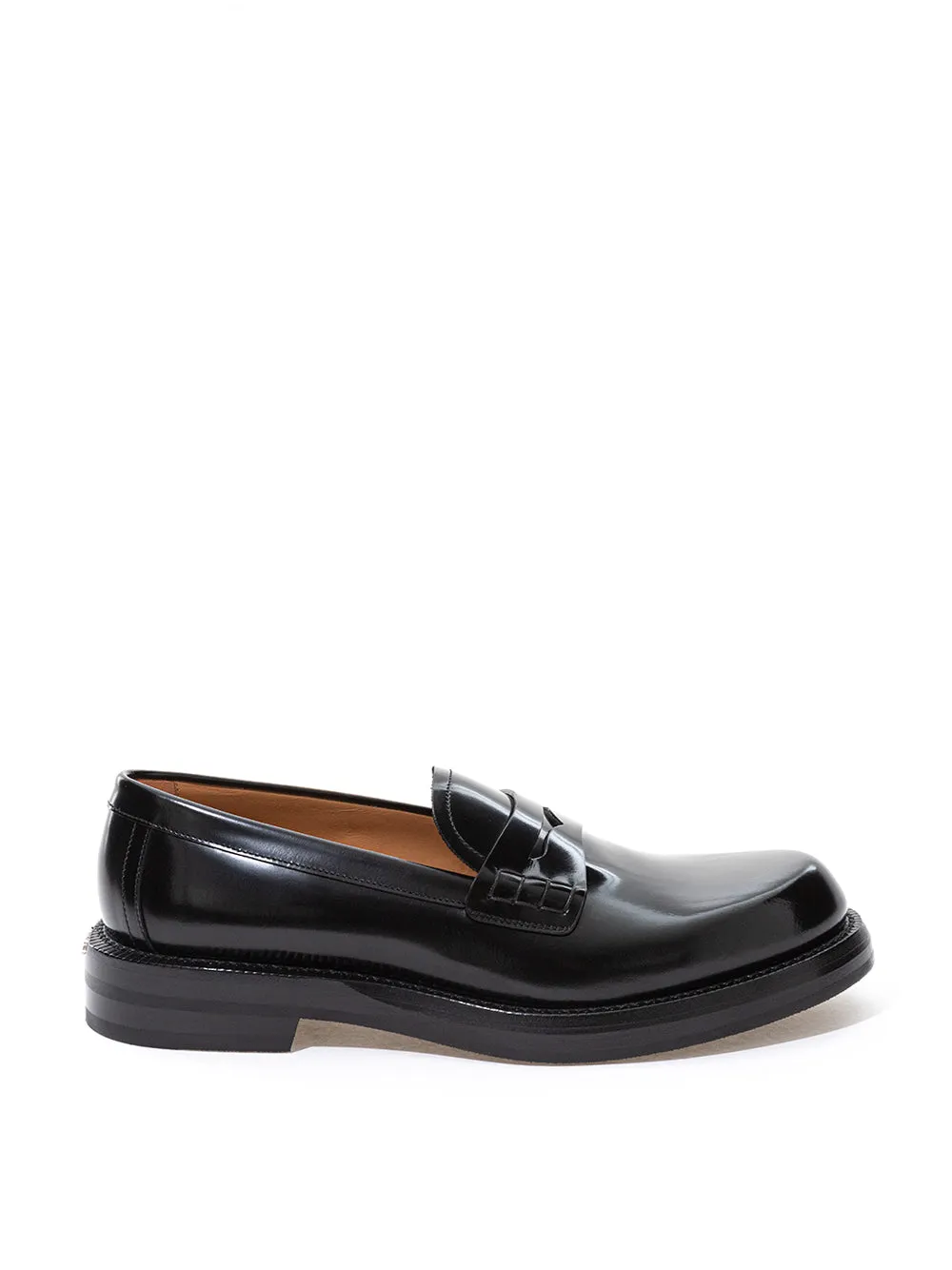 Toga Loafers Dior Elegant Black Leather Loafers for Men