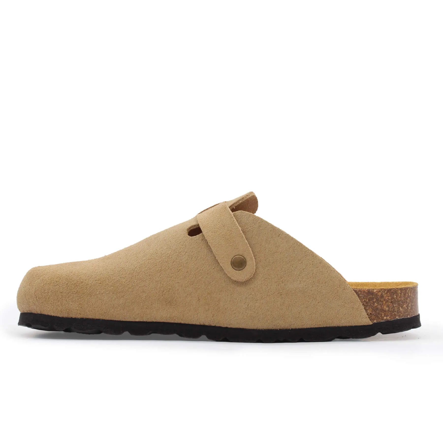 DKR Men's Suede Clogs (8736) Ankle Strap Flat Sandals