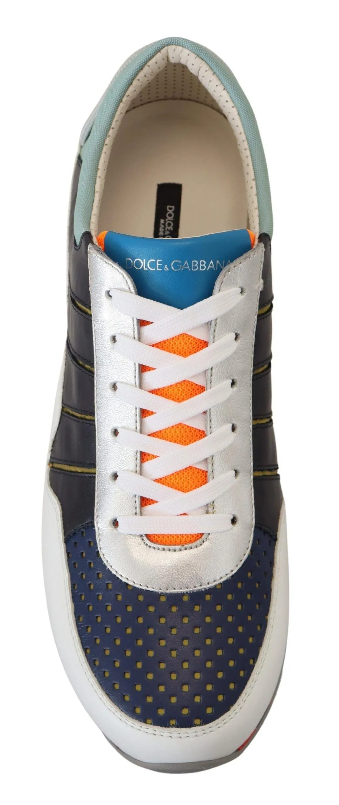Dolce & Gabbana Multicolor Leather Sport Low Top Sneakers Puma Bmw Sneakers