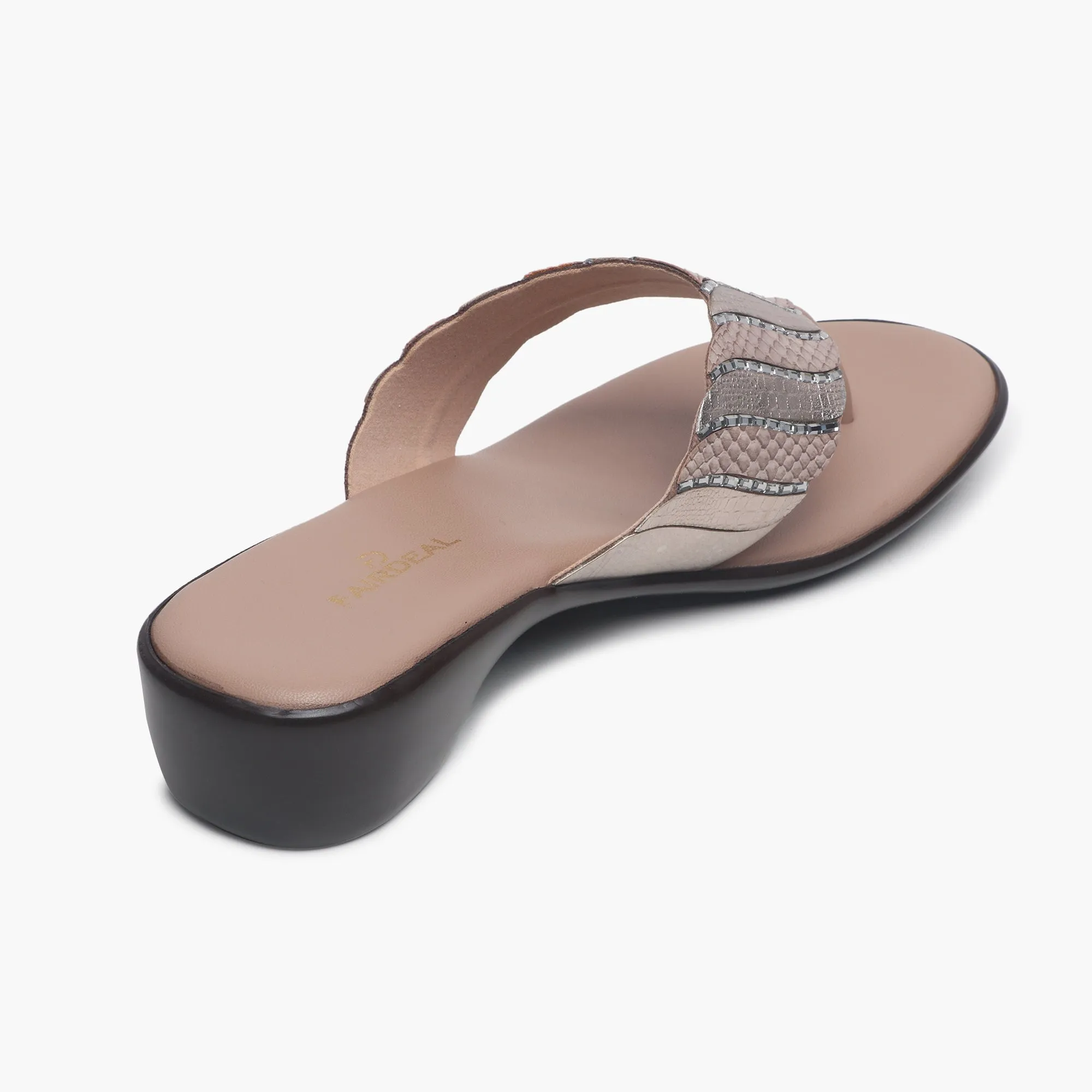 Dual Pattern Slip Ons Light Gray Slip On