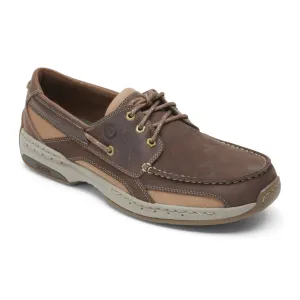 Dunham Waterford Captain Boat Shoe (Men) - Java Nubuck Slip On Skull