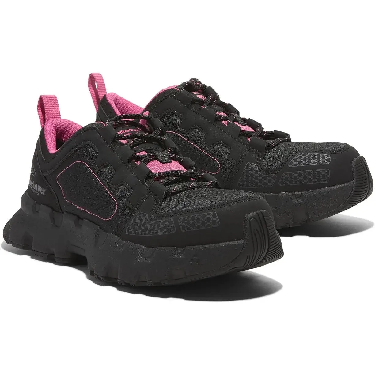 Clearance Work Boots Timberland Pro Womens Powertrain EV CT Work Sneakers US 10 M Black Pink NIB