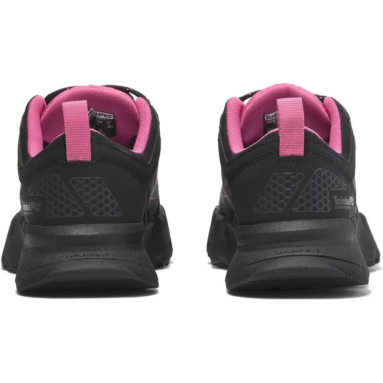 Comfortable Work Boots For Standing All Day Timberland Pro Womens Powertrain EV CT Work Sneakers US 10 M Black Pink NIB