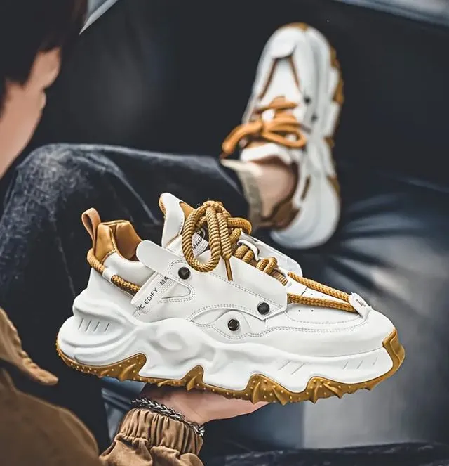 Dvogue footwear RIP TAN best casual party wear shoes for men chunky-dunky look Trainers Vs Running Shoes