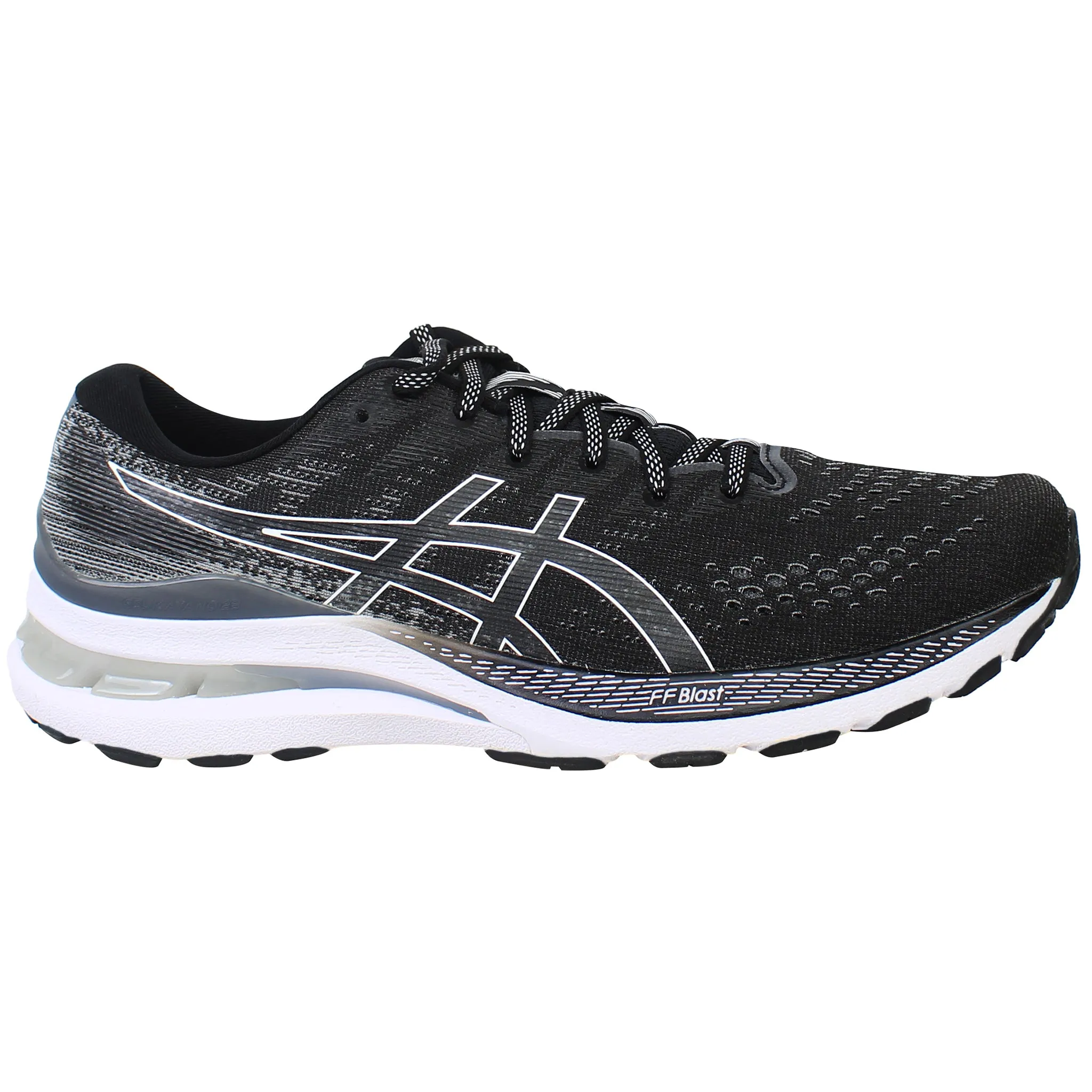 Asics Winter Trail Running Shoes Asics Gel-Kayano 28 Womens Black/White Running Shoes