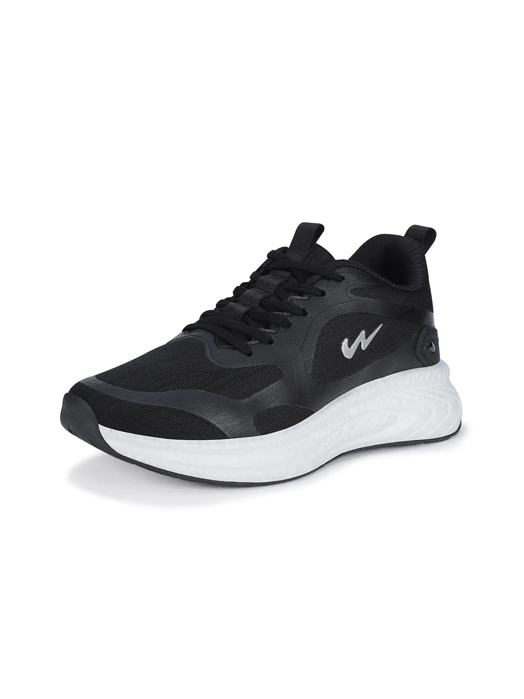 Wide Trail Running Shoes SNUG Black Men's Sports Shoes