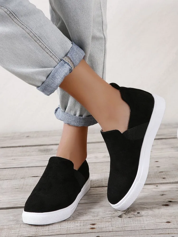 Business Casual Outfits With Loafers Leopard Loafers Women Elastic Band Design Casual Flat Shoes