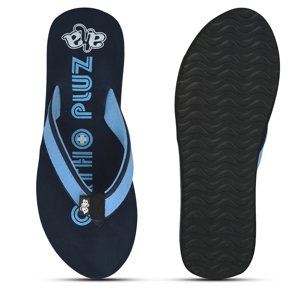 Essie Slippers A-HA Casual S. Blue Flip Flop For Men ORTHO-1 By Liberty