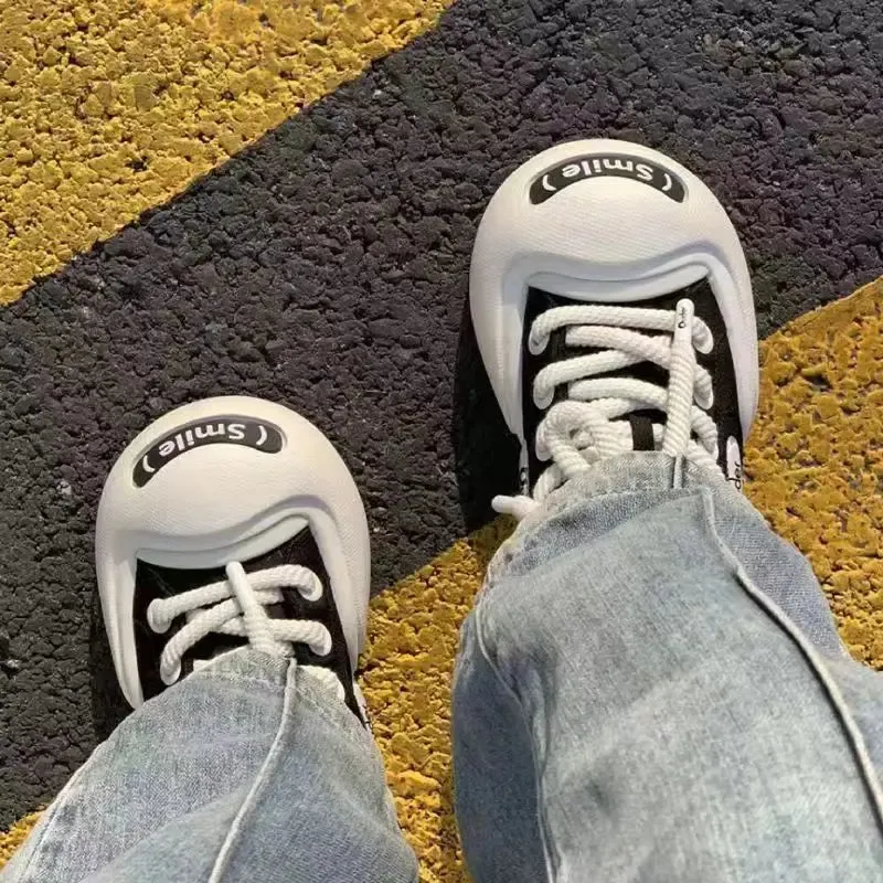 binfenxie Thick Soled Round Toe Cute Decorative Board Shoes with Breathable Mesh Comfortable and Versatile Casual Sports Shoes Sneakers New York